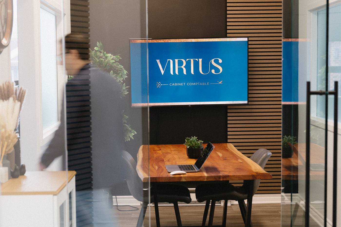 La salle de réunion du Cabinet Virtus, à Chambly
