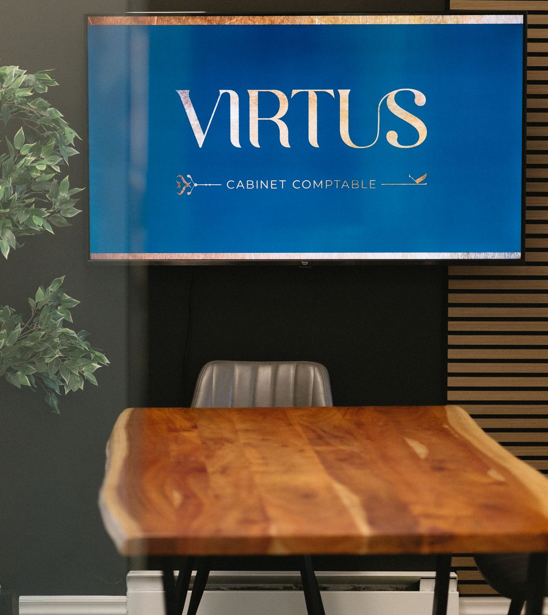 La salle de réunion du Cabinet Virtus, à Chambly
